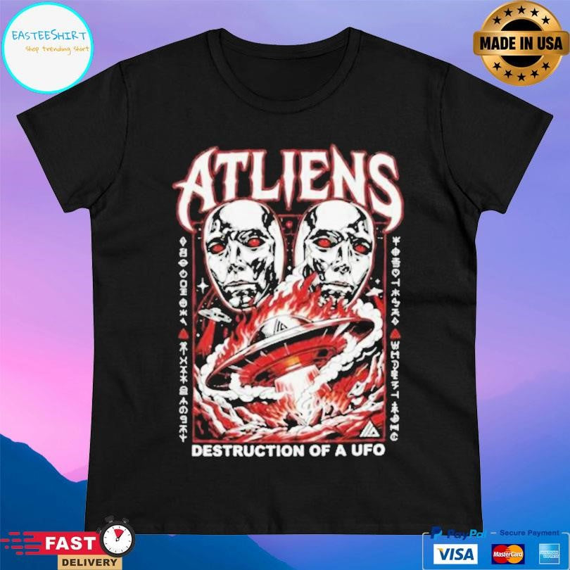 Atliens Destruction Of A Ufo Shirt