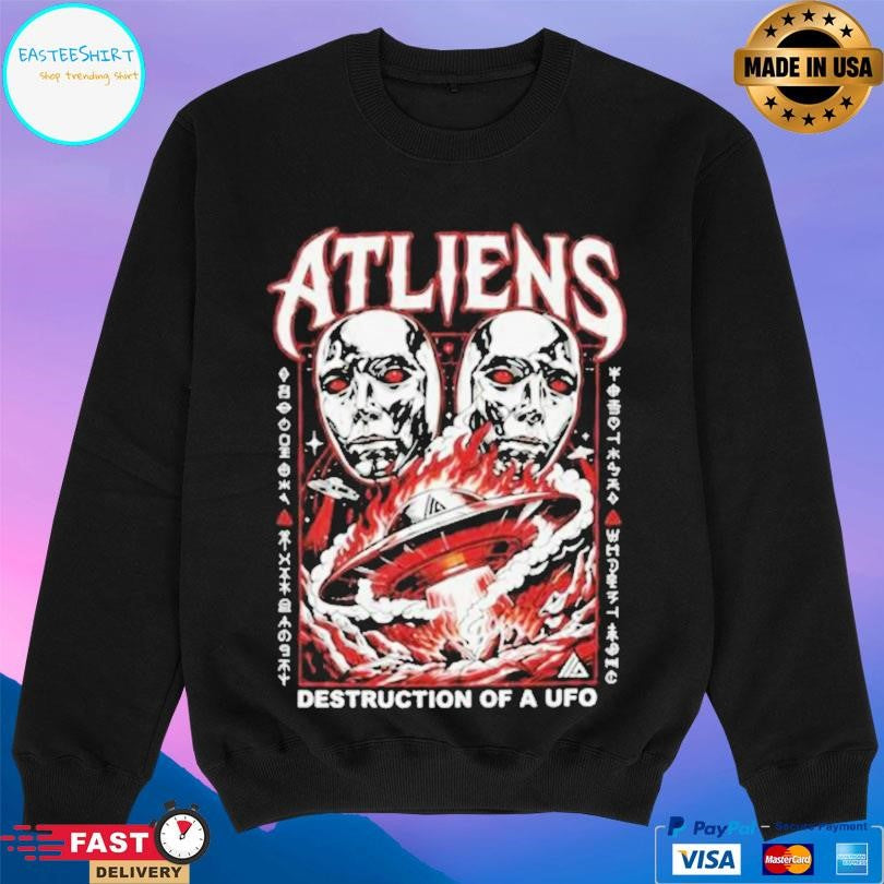 Atliens Destruction Of A Ufo Shirt
