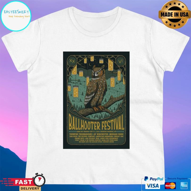 Ballhooter Festival Sept 46 2026 Snowshoe Mountain Wv Shirt