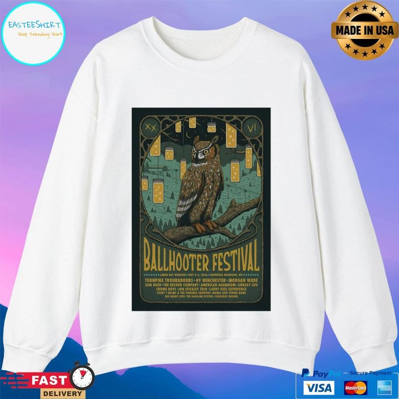 Ballhooter Festival Sept 46 2026 Snowshoe Mountain Wv Shirt