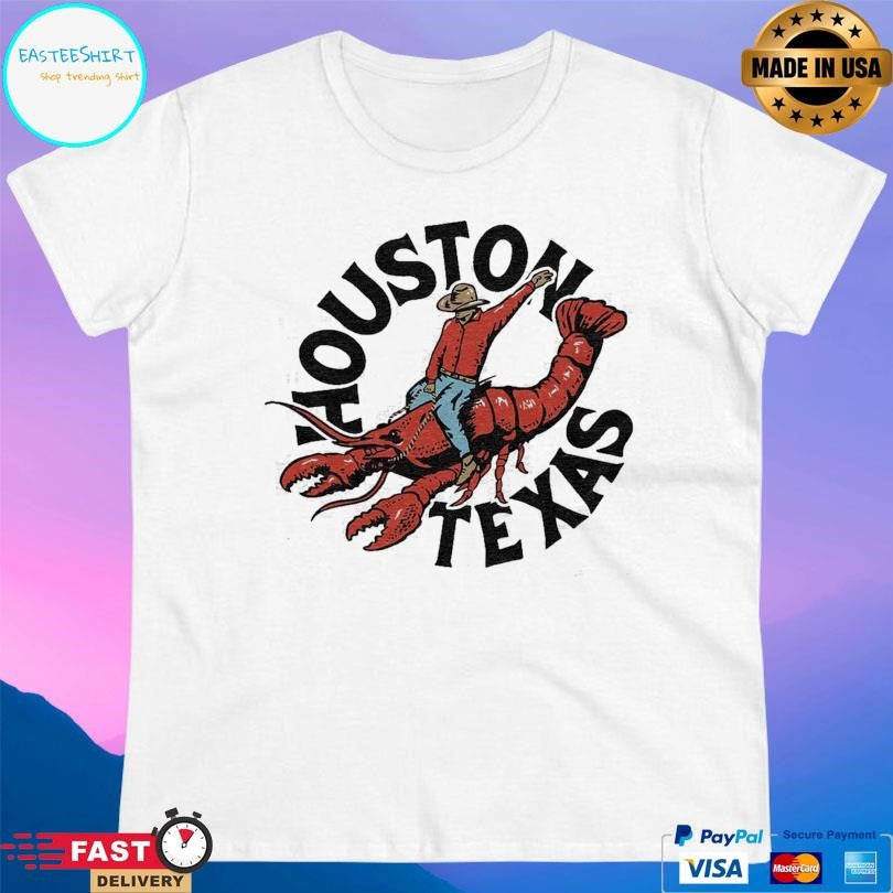 Charlie Hustle Houston Texas Crawfish Cowboy Shirt