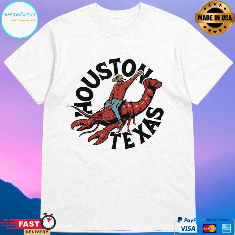 Charlie Hustle Houston Texas Crawfish Cowboy Shirt