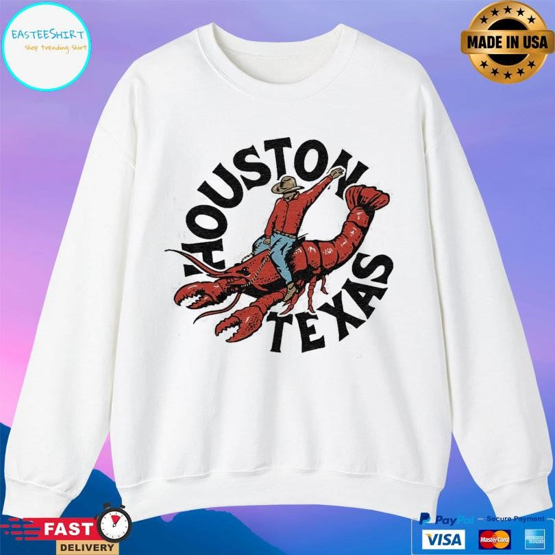 Charlie Hustle Houston Texas Crawfish Cowboy Shirt