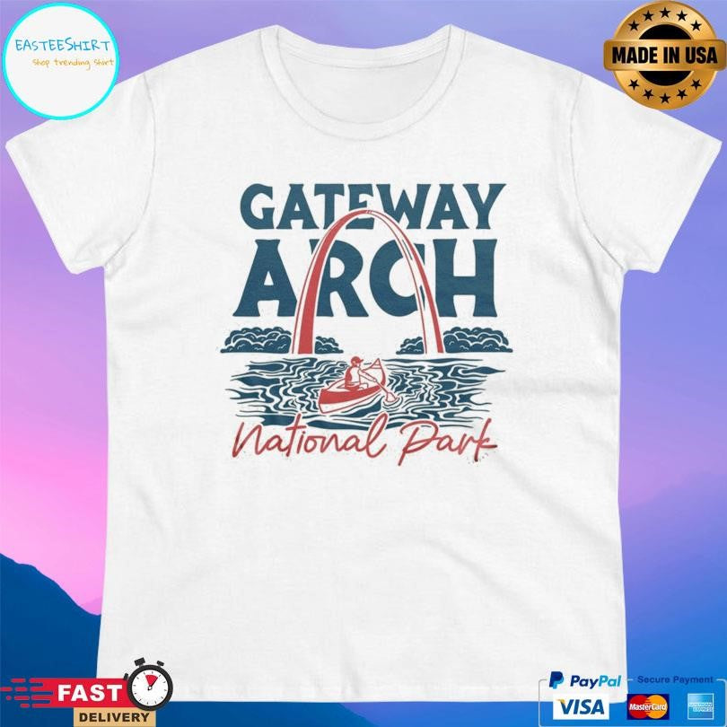 Charlie Hustle Stl Gateway Arch National Park Shirt