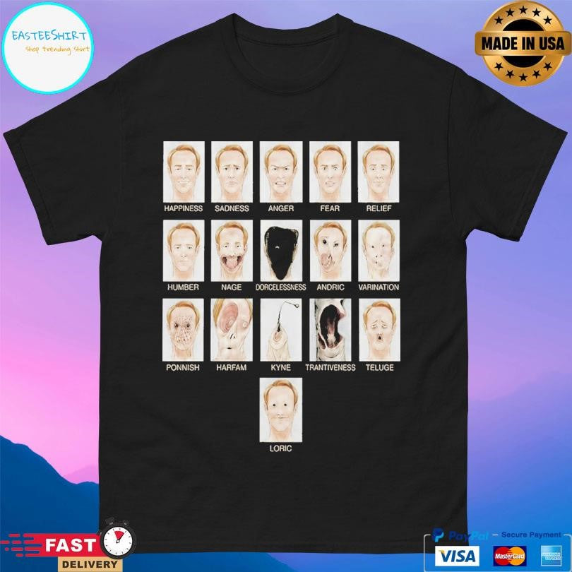Creepy Emotion Faces Horror Shirt