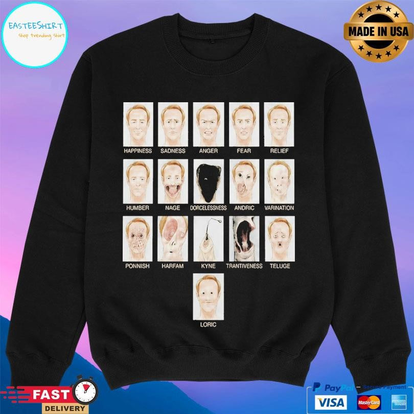 Creepy Emotion Faces Horror Shirt