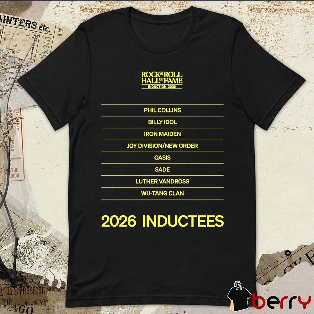 The Rock And Roll Hall Of Fame Announces It’s 2026 Inductees t-shirt