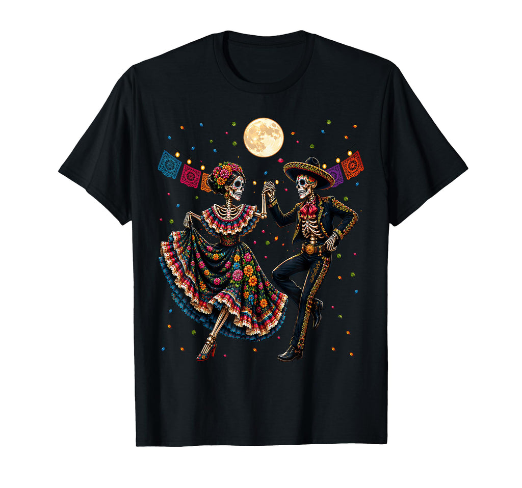 Dia De Los Muertos Dancing Skull Day Dead Unisex T-shirt, Sweatshirt, Hoodie (1)