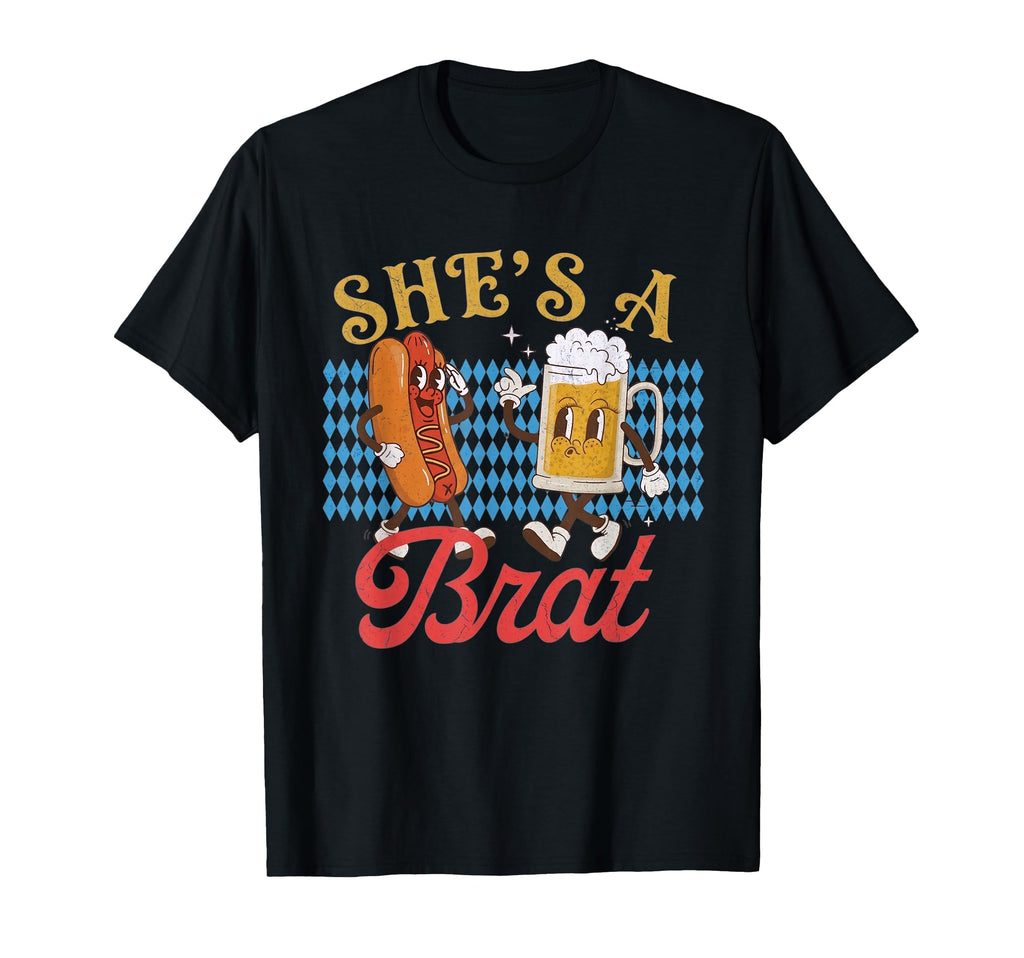 Oktoberfest Couples Brat Wurst Unisex T-shirt, Sweatshirt, Hoodie (1)