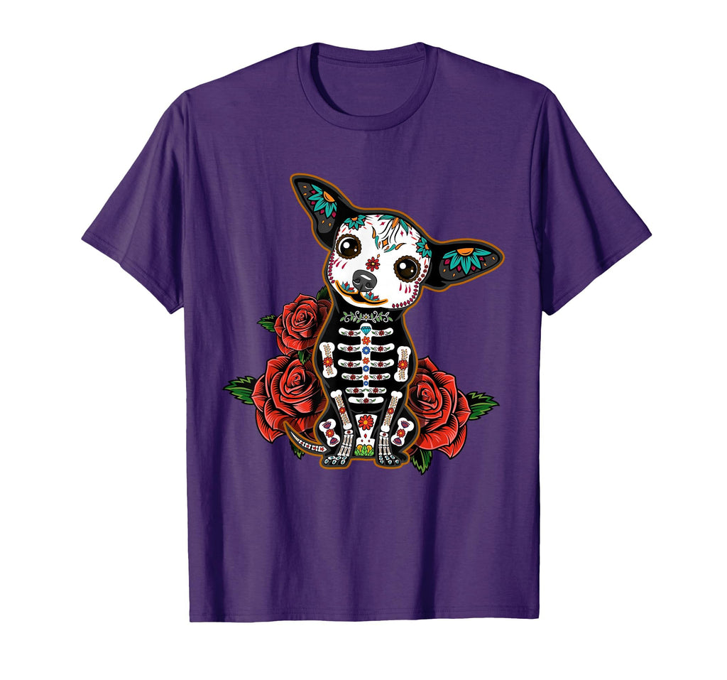Calavera Chihuahua Colorful Dia De Los Muertos Unisex T-shirt, Sweatshirt, Hoodie (1)