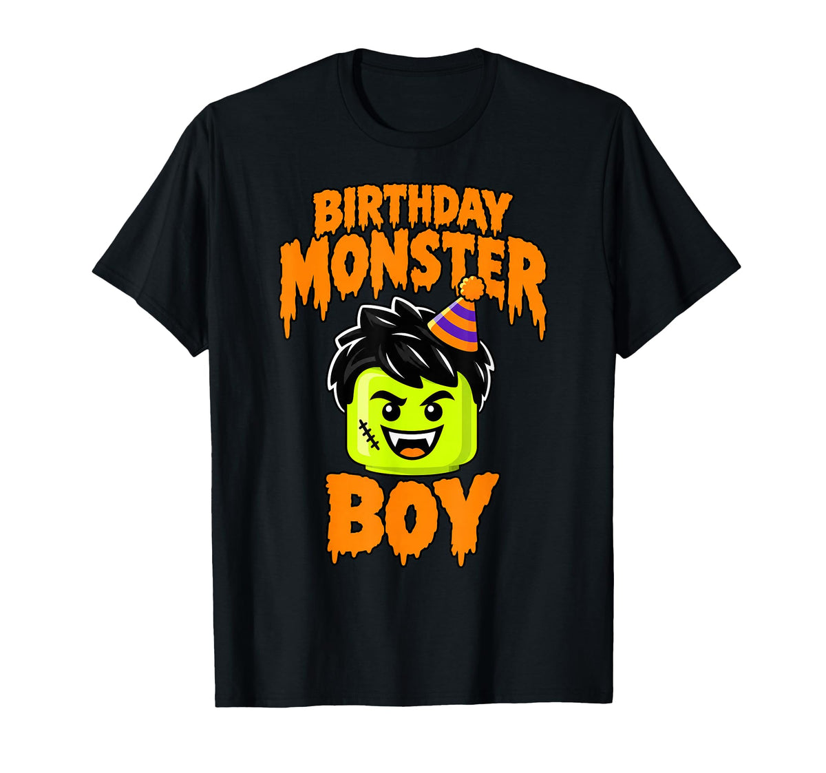Building Blocks Bricks Halloween Birthday Monster Boy Unisex T-shirt, Sweatshirt, Hoodie (1)
