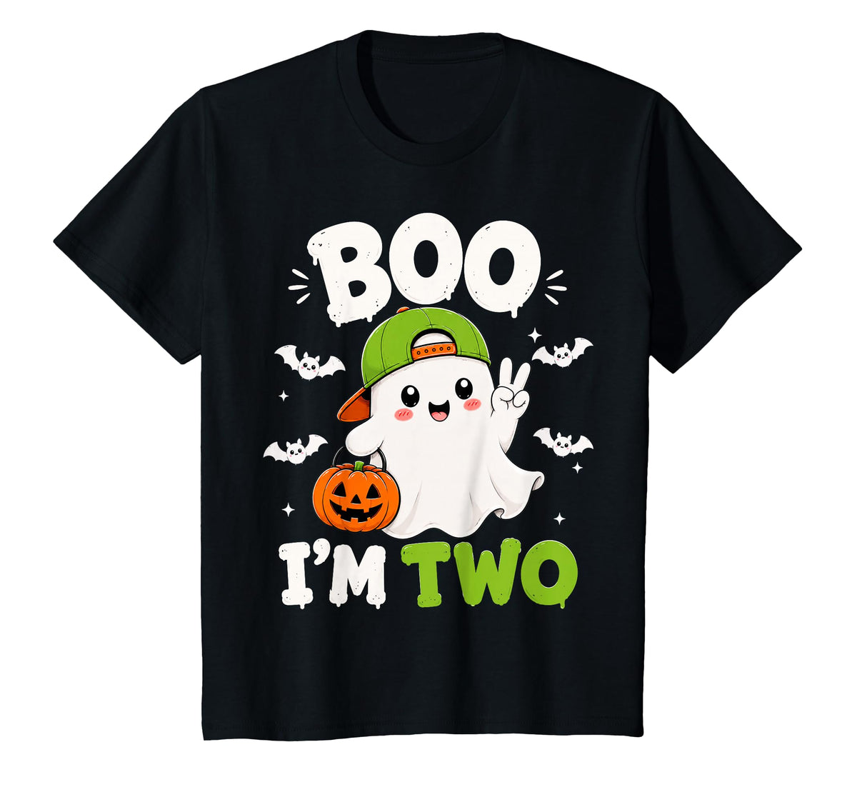 Ghost Boo I'M Two Year 2nd Birthday Halloween Unisex T-shirt, Sweatshirt, Hoodie (1)