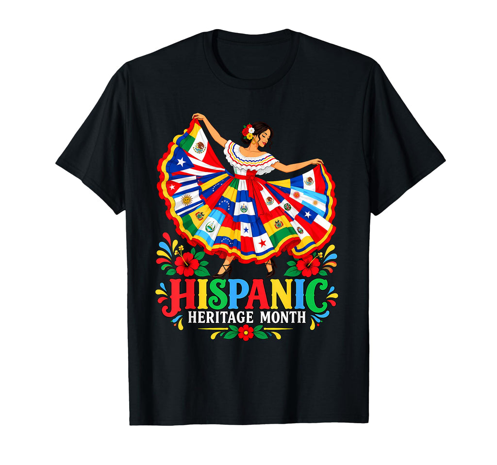 National Hispanic Heritage Month Latino Girl Countries Flags (1)