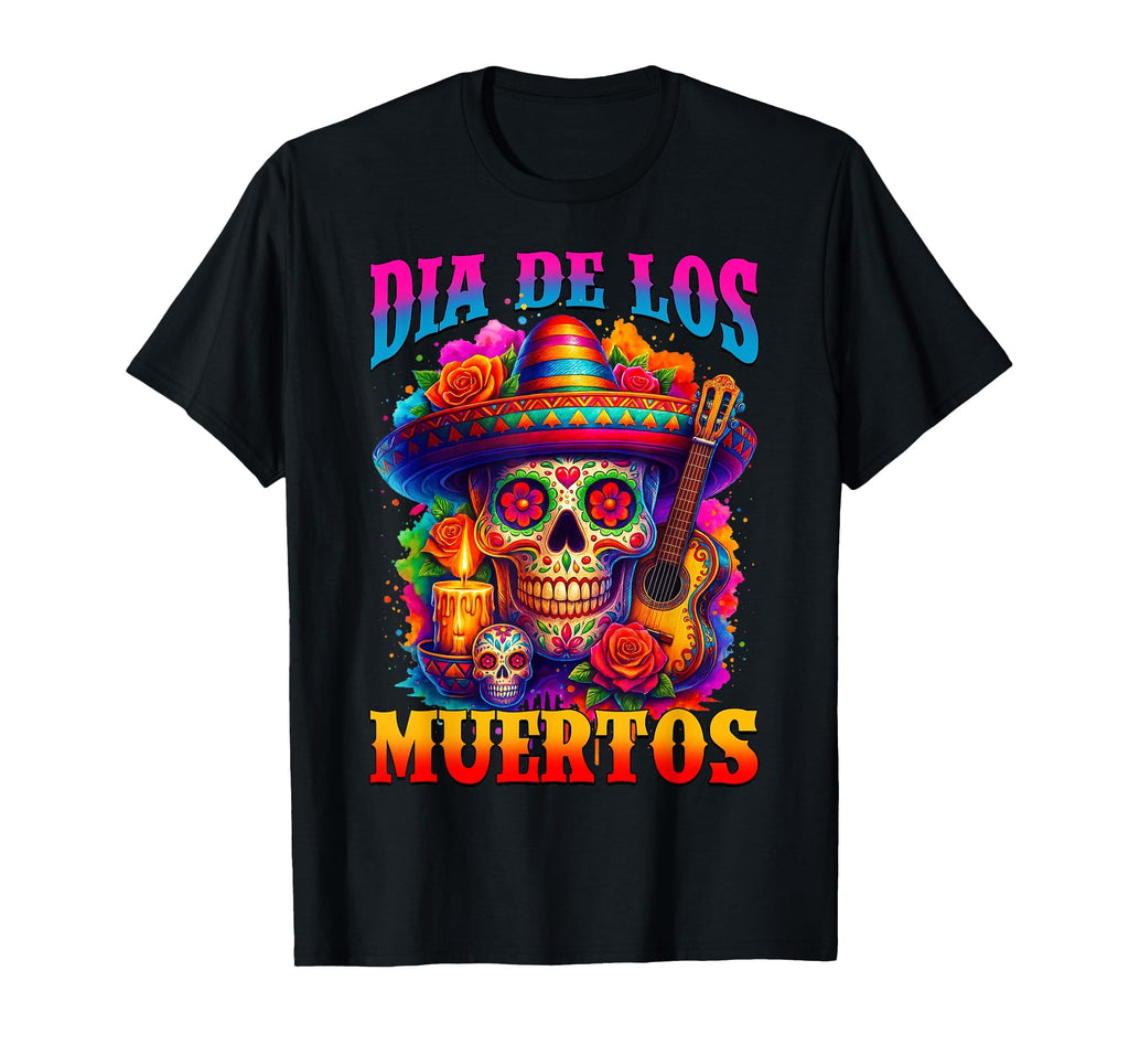 Dia De Los Muertos Day Dead Sugar Skull Halloween Unisex T-shirt, Sweatshirt, Hoodie (1)