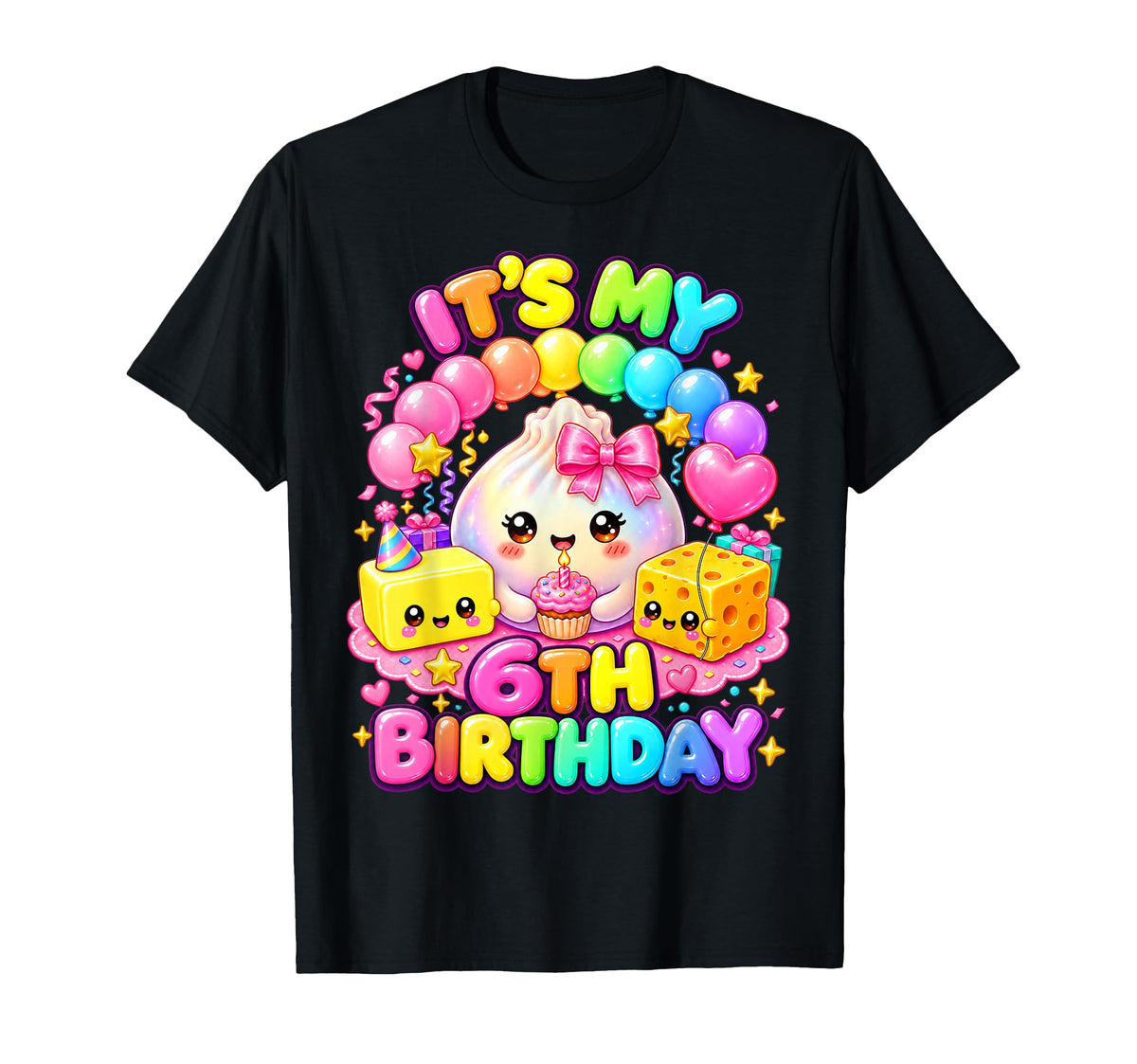 6th Bday Squishy Party Year Old Birthday Girl Unisex T-shirt, Sweatshirt, Hoodie (1)