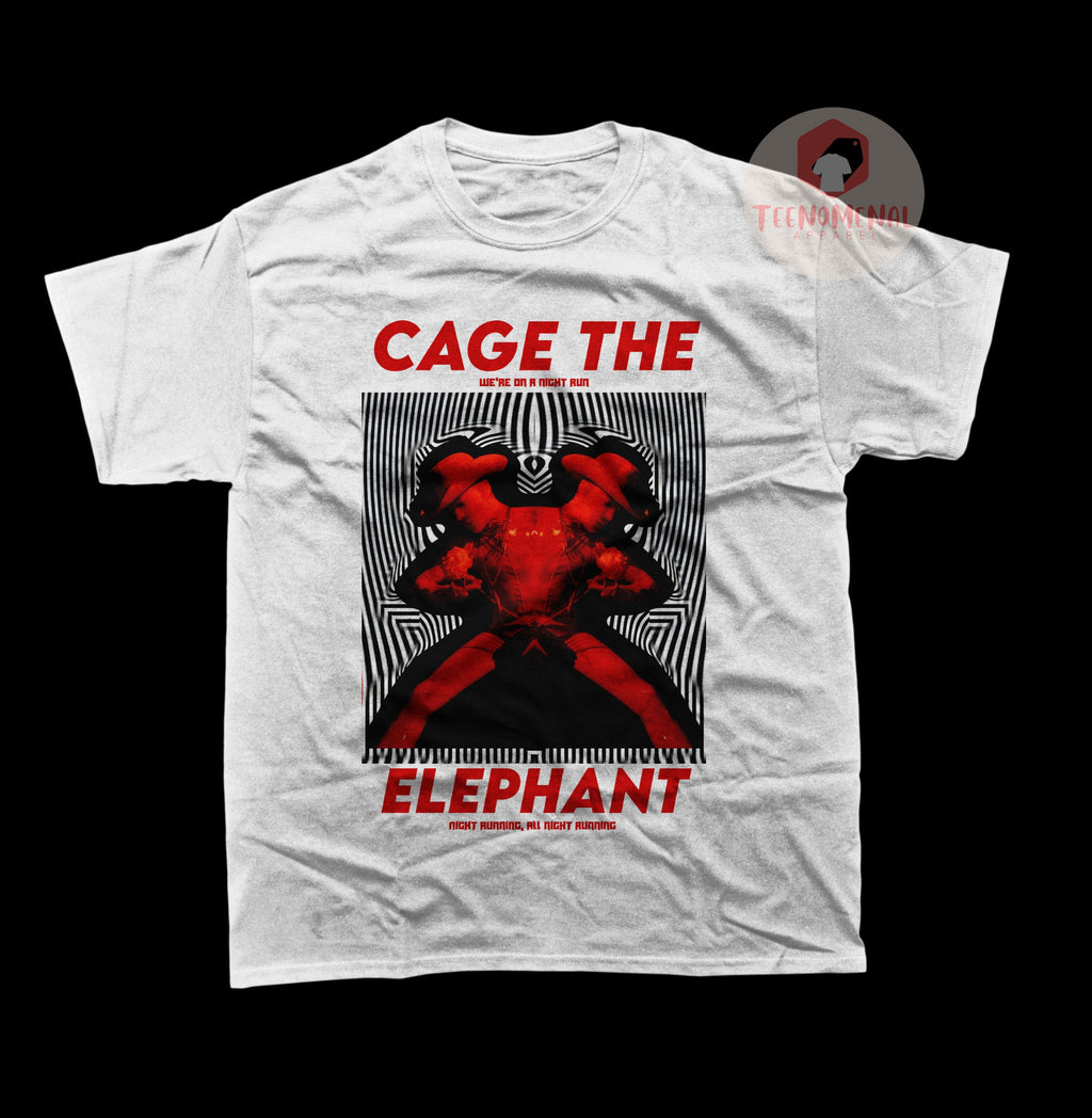 Cage Elephant Social Cues Album Tee Rock Music Band Printed Music Merch (1)