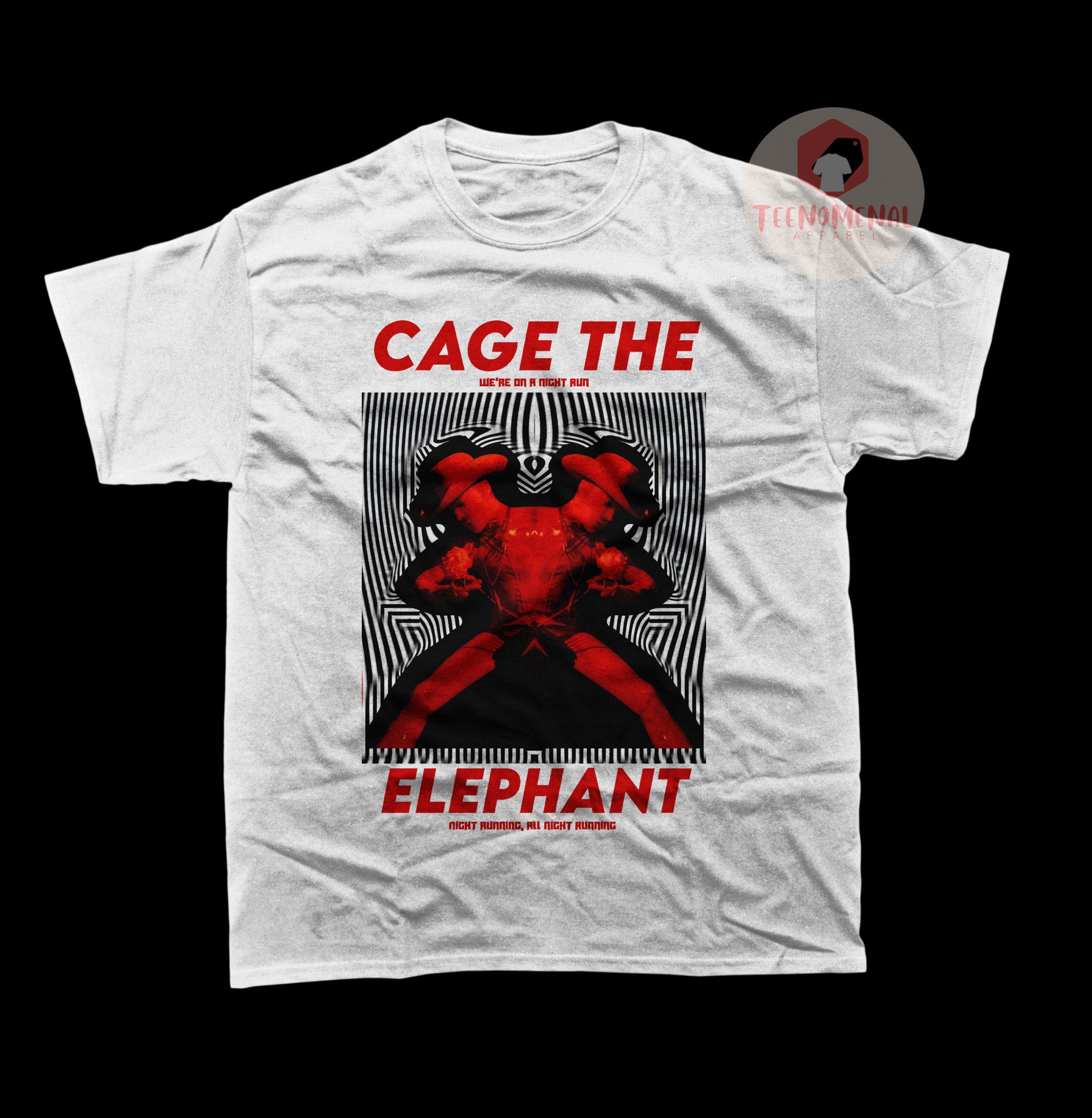 Cage Elephant Social Cues Album Tee Rock Music Band Printed Music Merch (1)