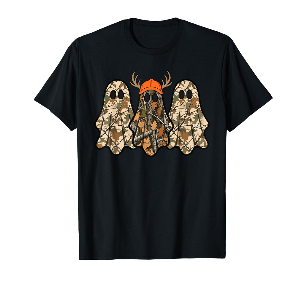 Camo Boo Ghost Deer Hunting Season Halloween Unisex T-shirt, Sweatshirt, Hoodie (1)