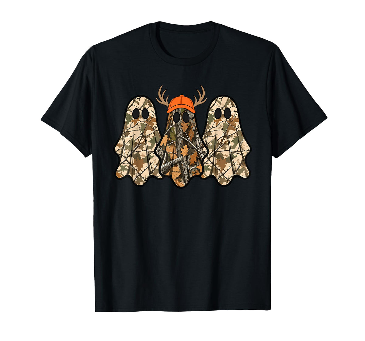Camo Boo Ghost Deer Hunting Season Halloween Unisex T-shirt, Sweatshirt, Hoodie (1)