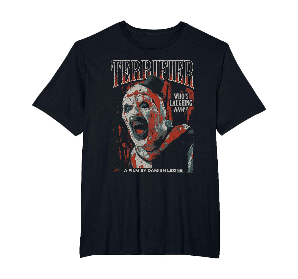 Distressed Art Clown Red Tone Poster Horror Unisex T-shirt, Sweatshirt, Hoodie (1)