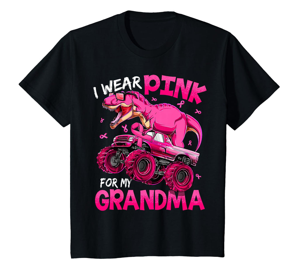 Pink Grandma Breast Cancer Awareness Dinosaur Unisex T-shirt, Sweatshirt, Hoodie (1)
