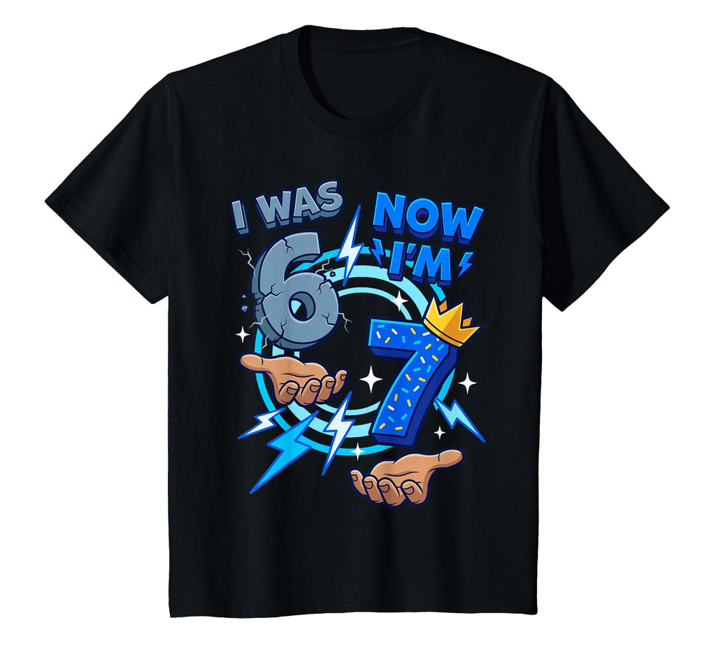Now I'M 7th Birthday Birthday Unisex T-shirt, Sweatshirt, Hoodie (1)