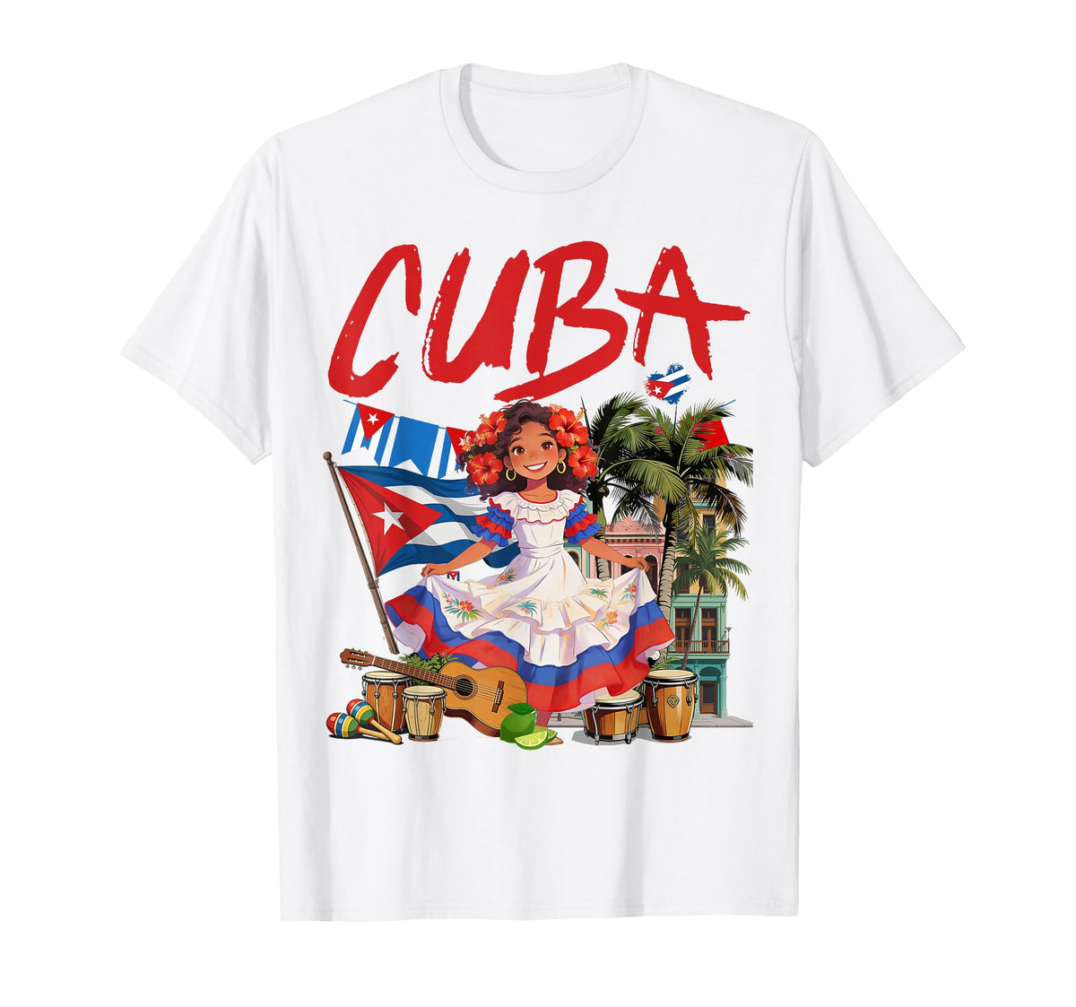 Cuban Flag Hispanic Heritage Cuba Themed Unisex T-shirt, Sweatshirt, Hoodie (1)
