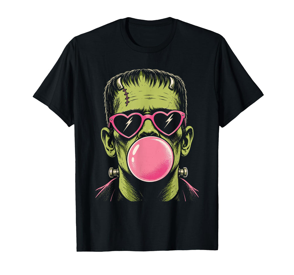 Vintage 90s Frankenstein Blowing Bubblegum Heart Sunglasses (1)