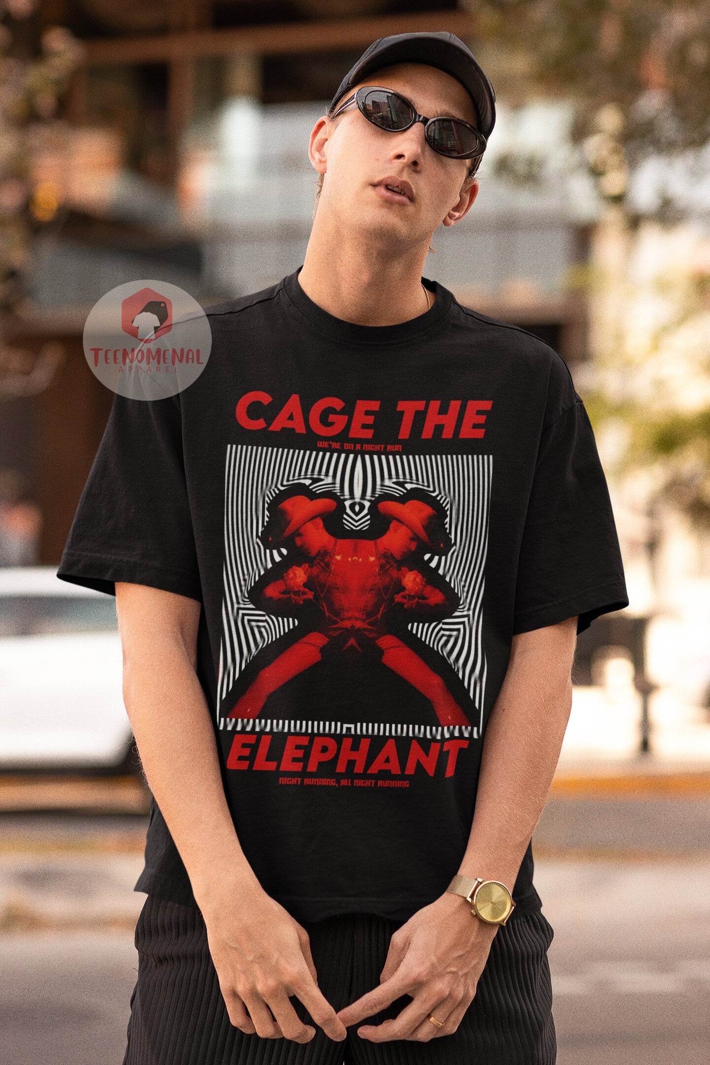 Cage Elephant Social Cues Album Tee Rock Music Band Printed Music Merch (3)