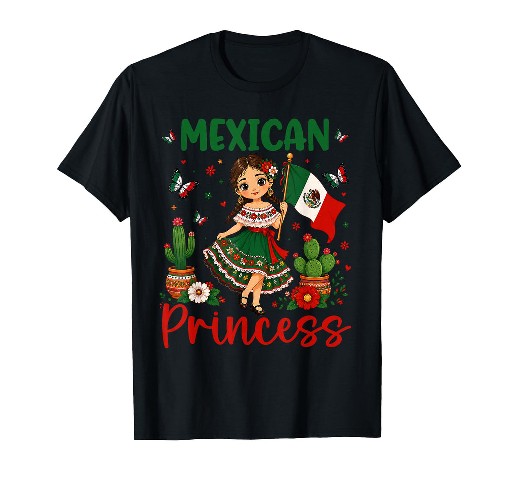 Mexican Princess Flag Latina Mexicana Unisex T-shirt, Sweatshirt, Hoodie (1)