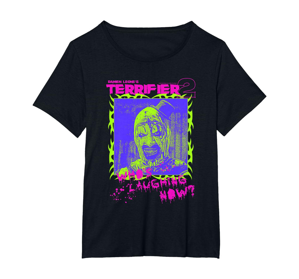 Neon Who'S Laughing Art Clown Horror Movie Unisex T-shirt, Sweatshirt, Hoodie (1)