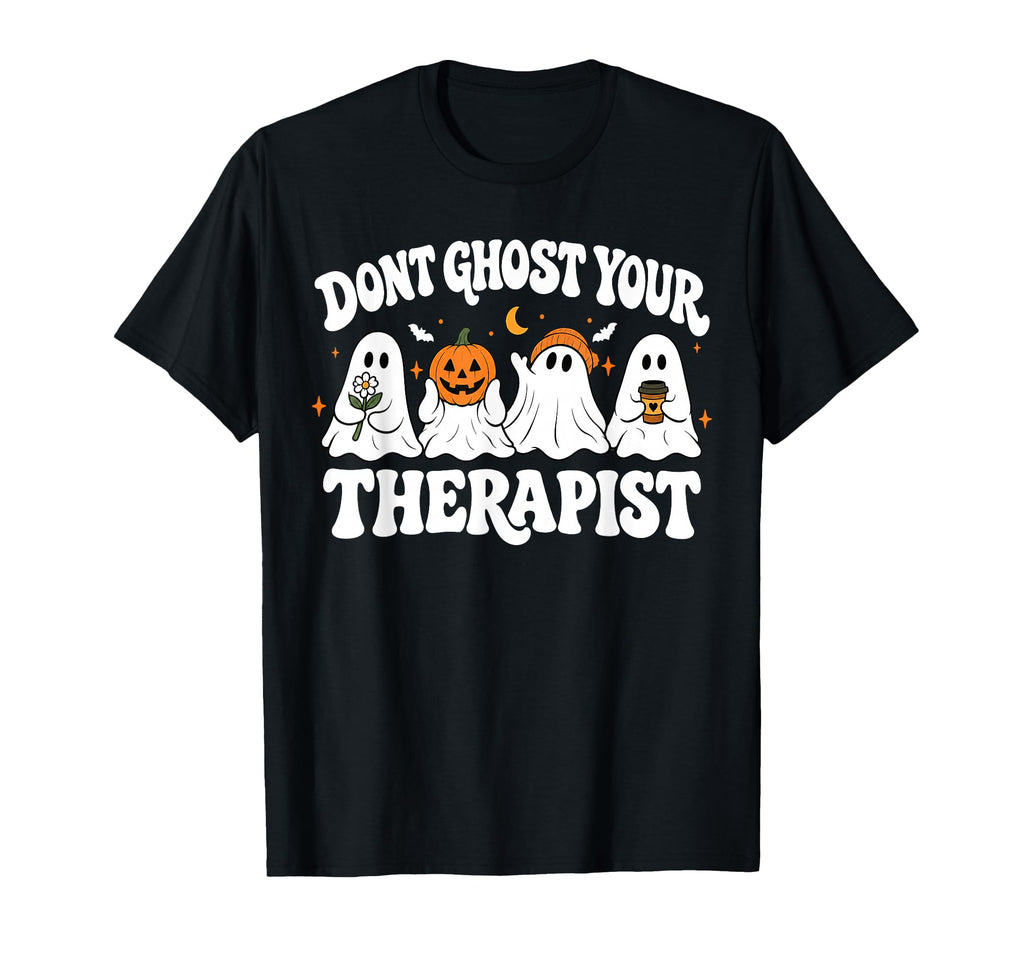 Don'T Ghost Therapist Halloween Ghost Mental Health Unisex T-shirt, Sweatshirt, Hoodie (1)