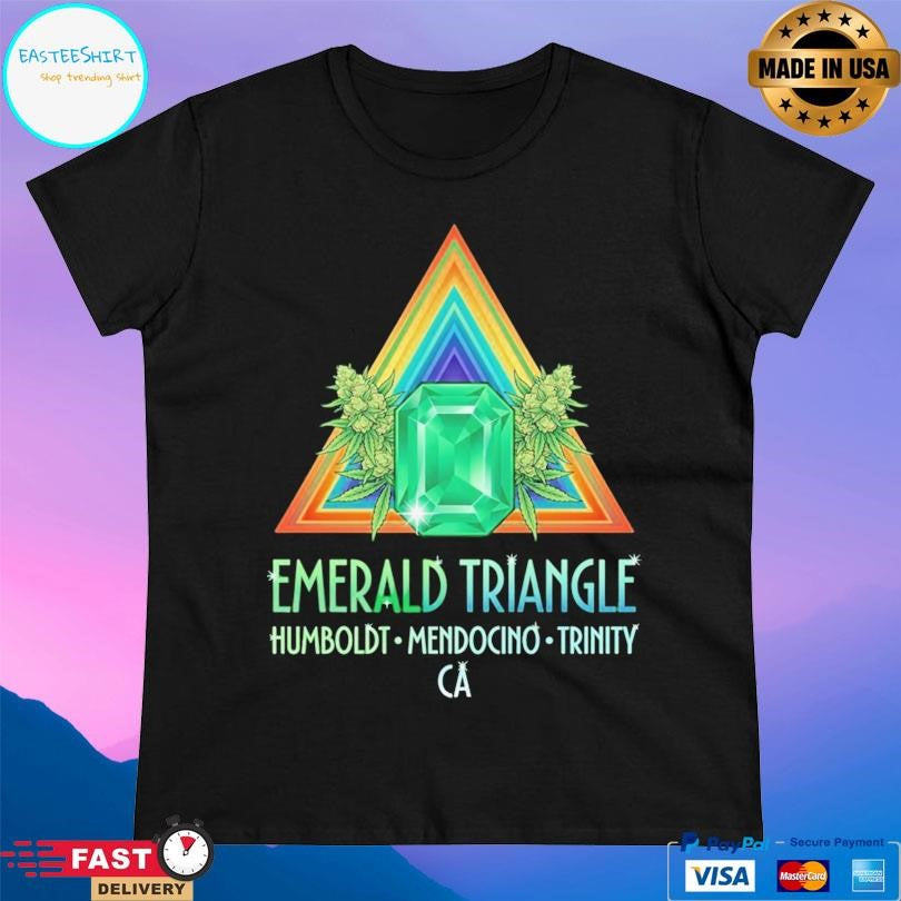 Emerald Triangle Humboldt Mendocino Trinity California Cannabis Growers Marijuana Shirt