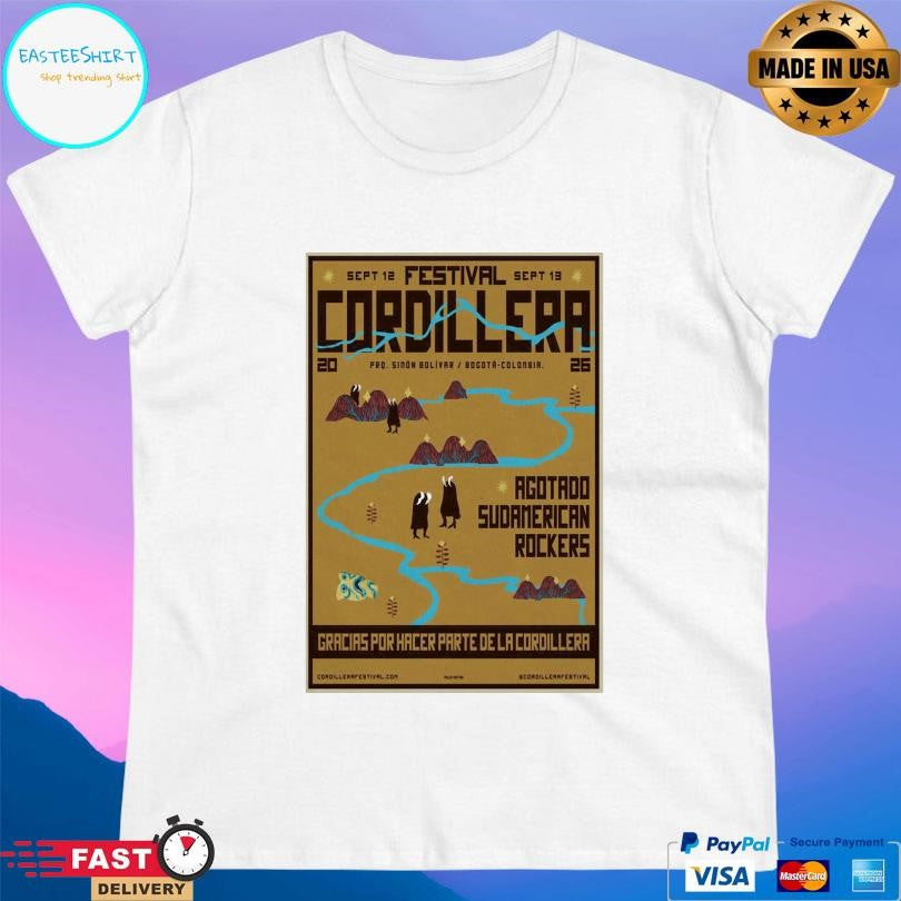 Festival Cordillera 2026 Bogotá Colombia Sep 13 2026 Shirt