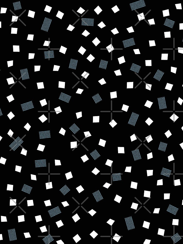 Pattern Black White Blue by OneLook