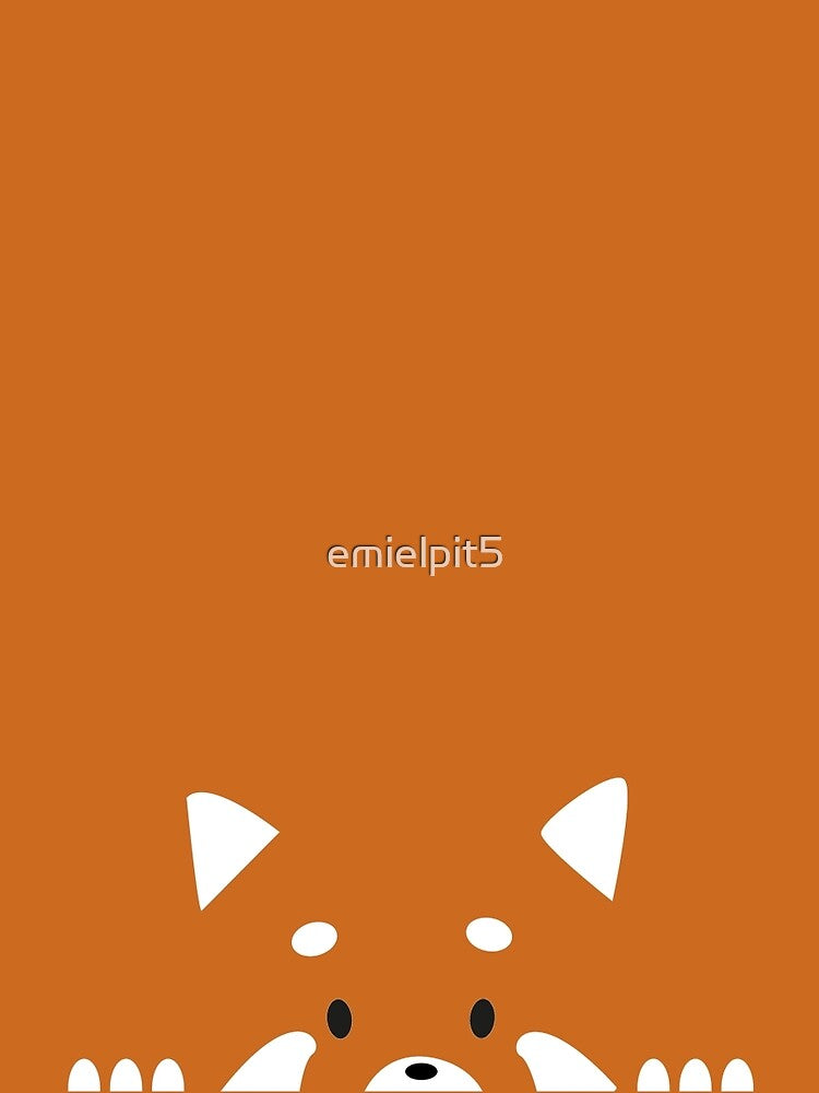 red  simple fox design by emielpit5