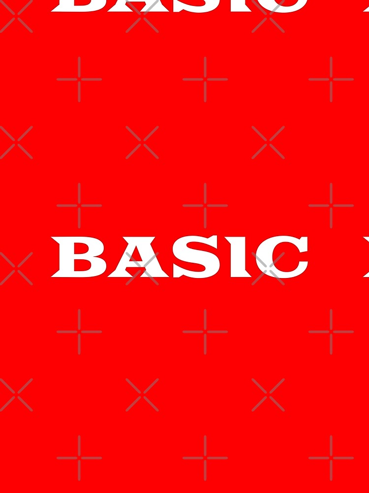Red on White Basic Stuff by Spill & Signal