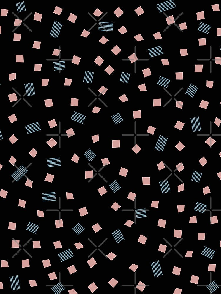 Pattern Black Pink Blue by OneLook