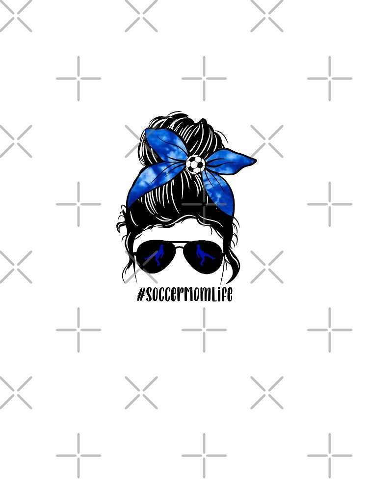 Soccer Mom Life Messy Bun by ItsaMomThingLLC