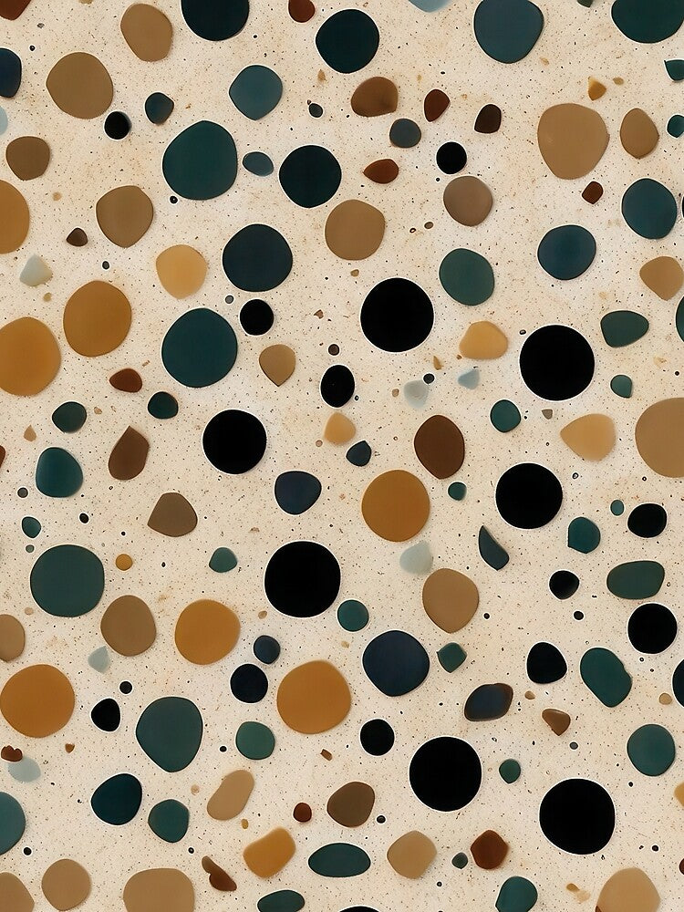 Terrazzo Tiles Festivity: Unique Wrapping Paper by weissessika