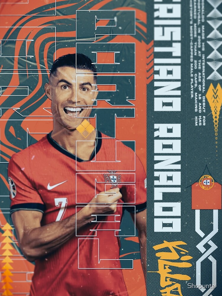 CR7 - Modern Portugal Tribute Poster by Shopunte