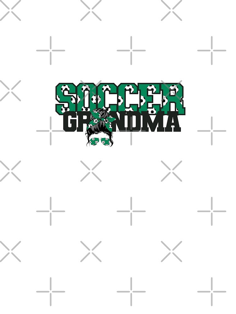 Soccer Grandma Messy Bun by ItsaMomThingLLC
