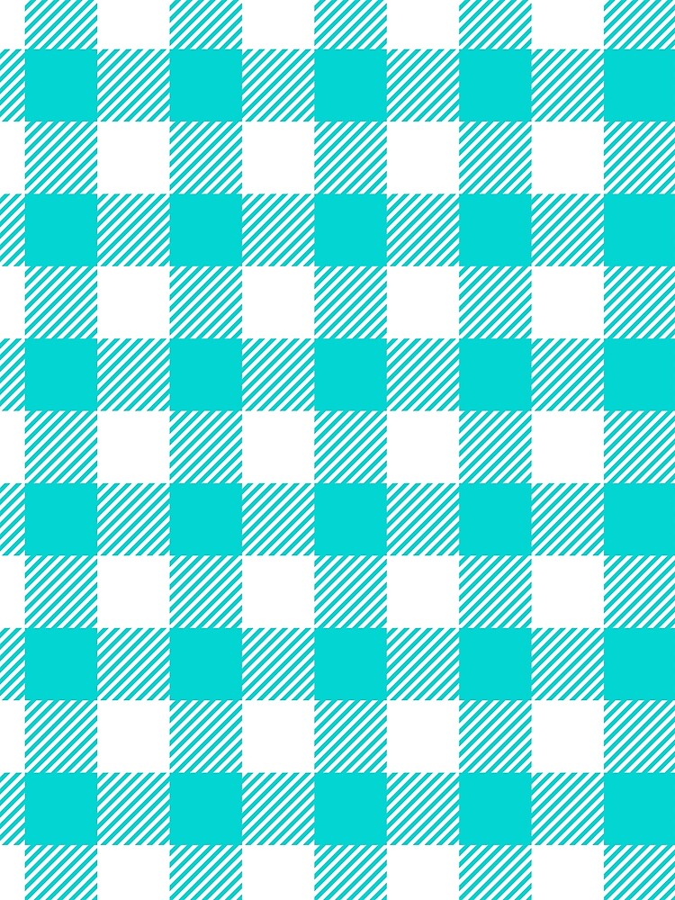 Turquoise and White Sea Tropical Print All Over by Feeling Artsy
