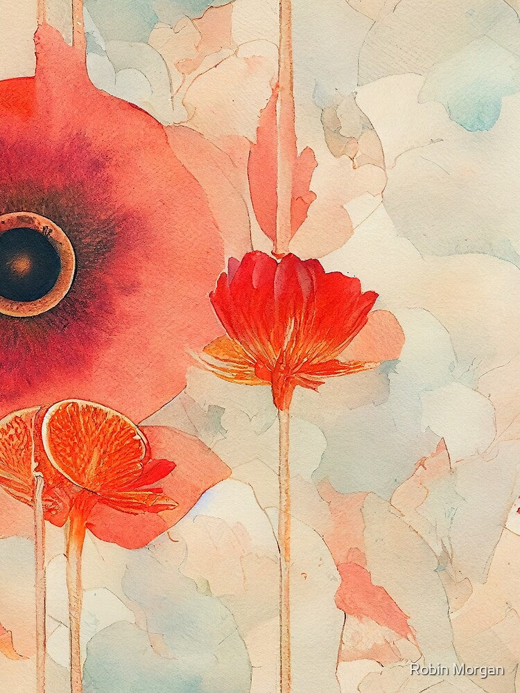 Sunny orange and serene by Robin Morgan