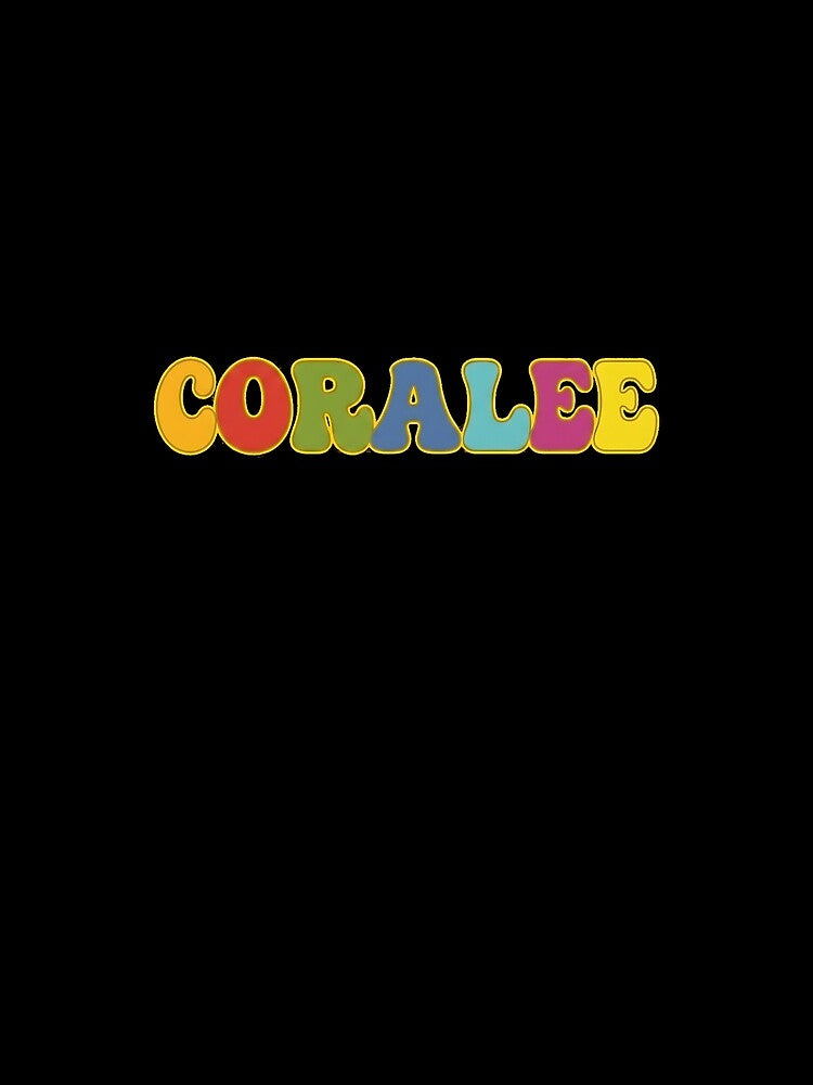 ❤️ Coralee Personalized Name Wavy Retro Shirt, Coffee Mug, Sticker Gift by HelixPedia