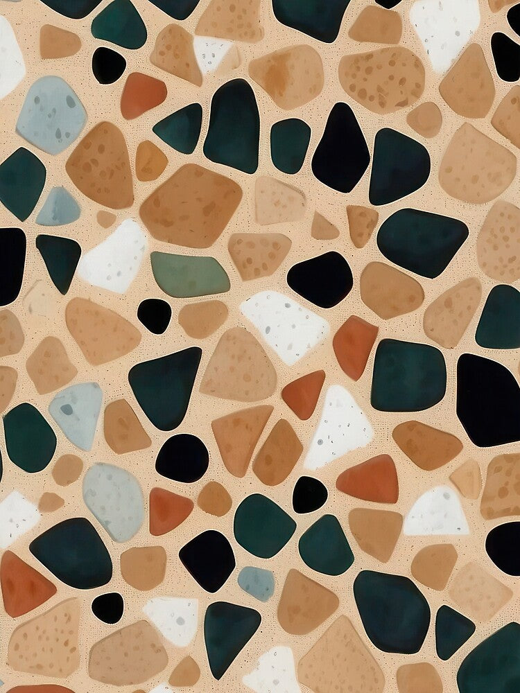 Terrazzo Tones: Elegant and Modern Wrapping Paper Roll by weissessika