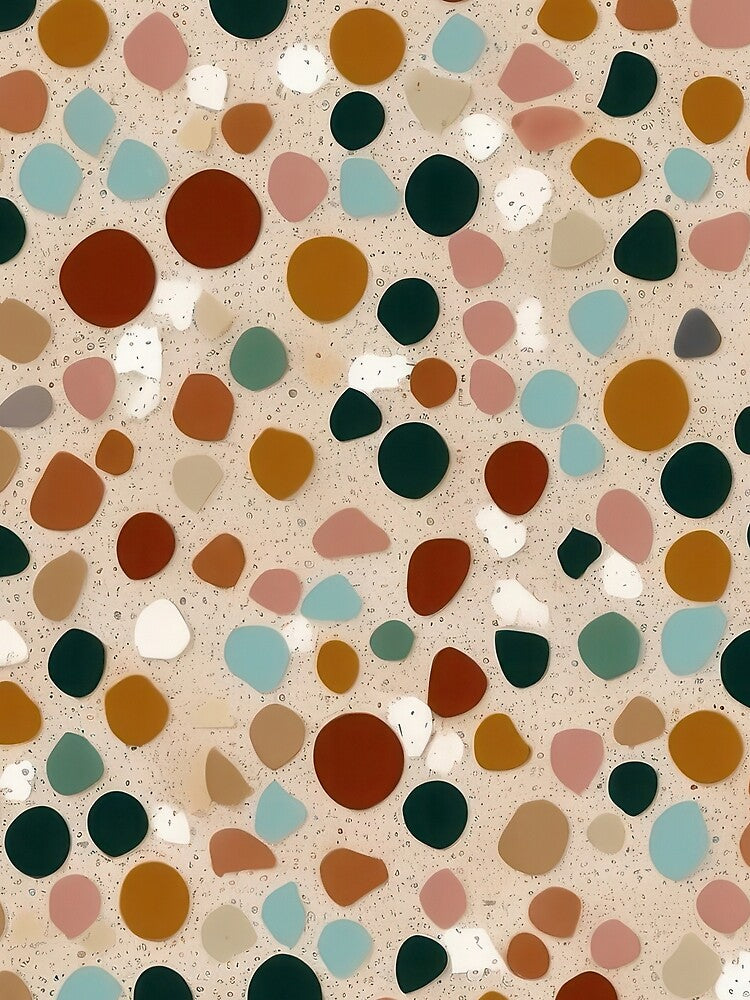 Abstract Terrazzo Bliss: Stylish Wrapping Paper by weissessika