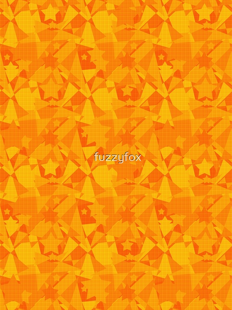 Texture abstract with stars yellow orange by fuzzyfox