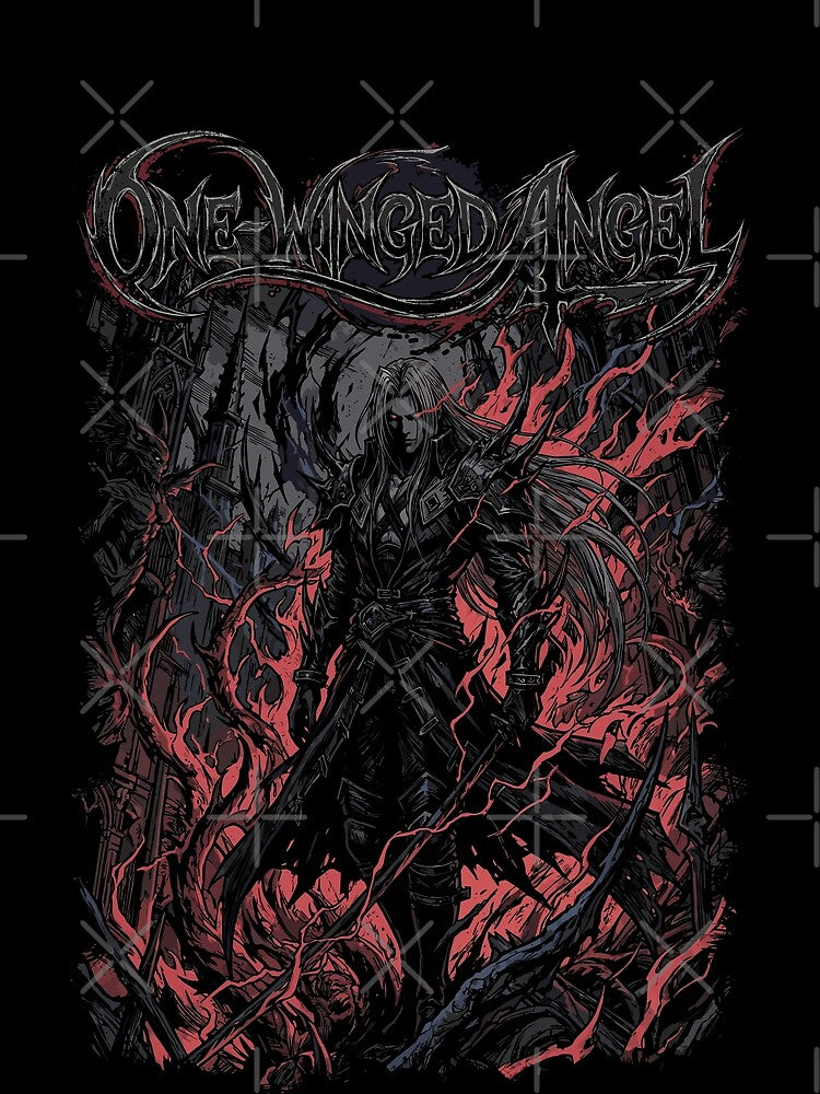 One Winged Angel Dark Art by Tokyo Retro