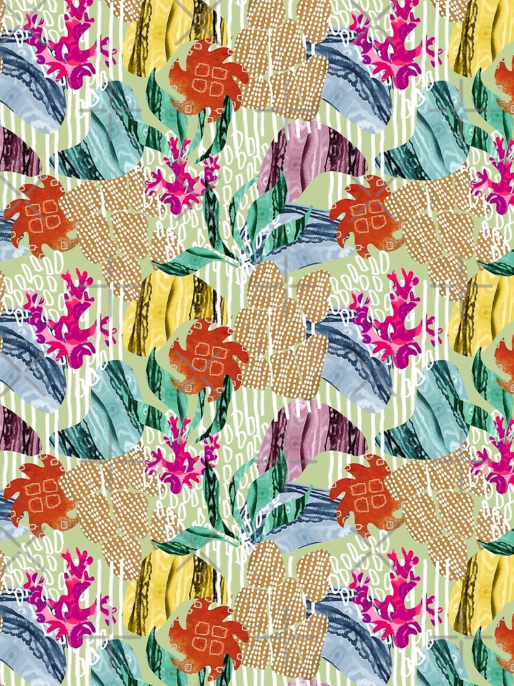 Create With Wild Abandon! on Green by bmfabricdesigns